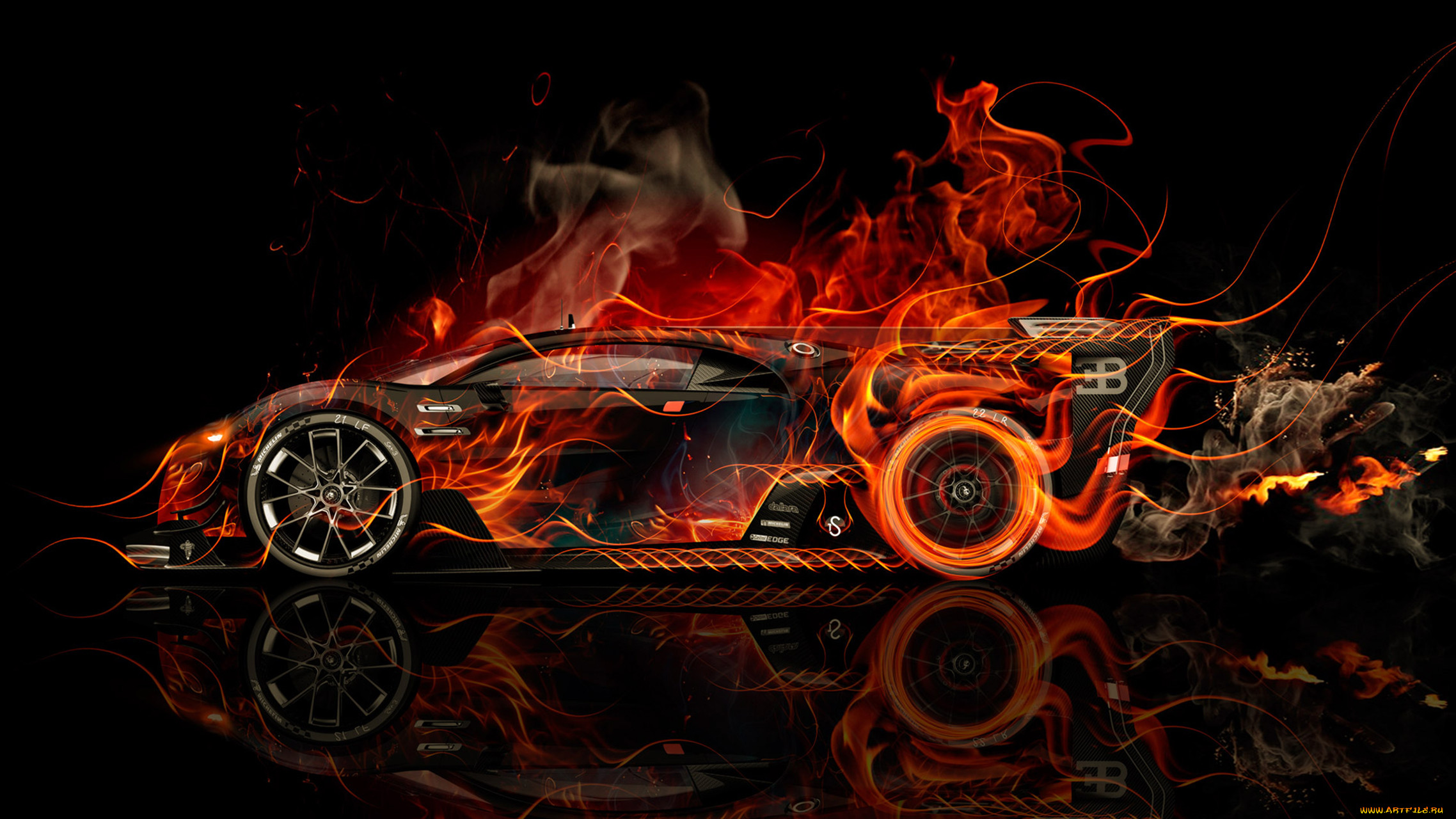 bugatti vision gran turismo side super fire flame abstract car 2016, , 3, bugatti, vision, gran, turismo, side, super, fire, flame, abstract, car, 2016